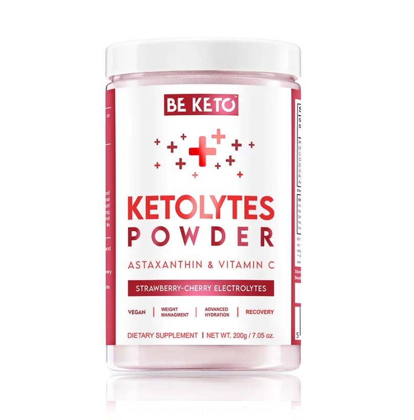 Beketo, Elektrolity Ketolytes w Proszku - Wiśnia-Truskawka, 200g
