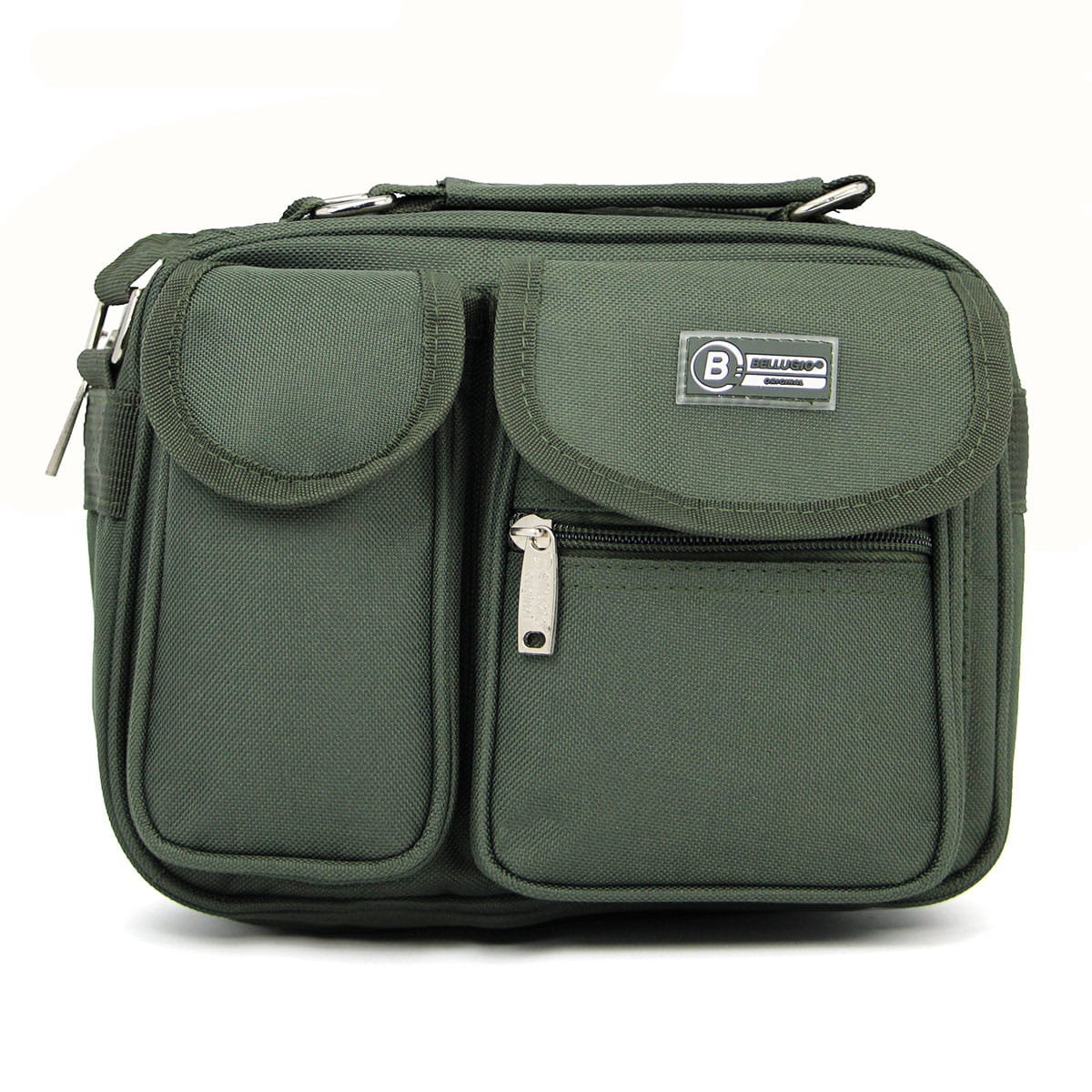 Torba męska do pracy mała Bellugio ciemnozielona