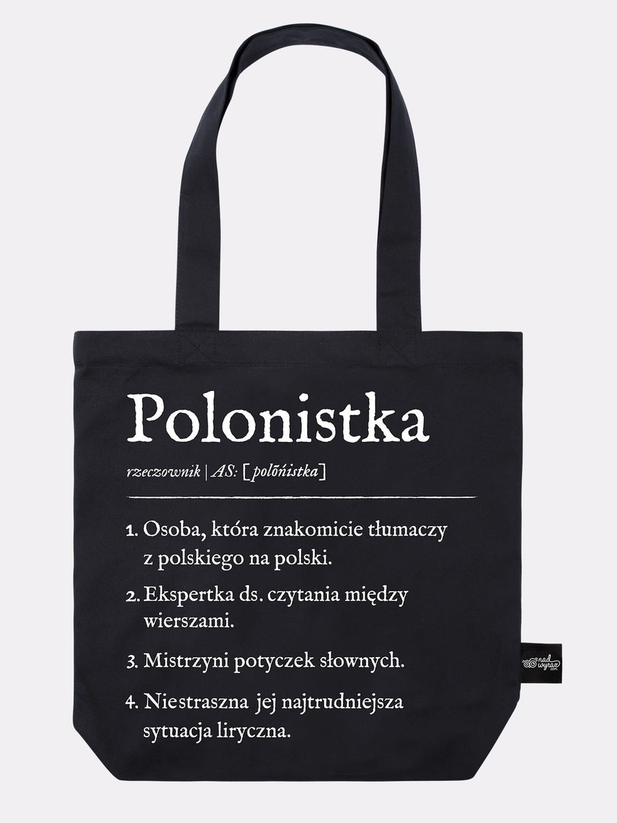 Polonistka / Torba Bawełniana / Czarna
