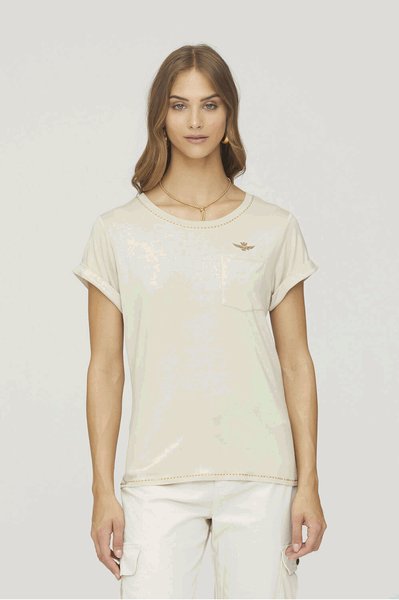T-SHIRT DAMSKI AERONAUTICA MILITARE-M