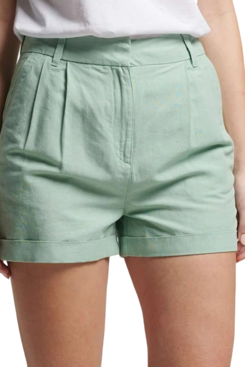 Spodenki damskie Superdry Studios Linen szorty -L