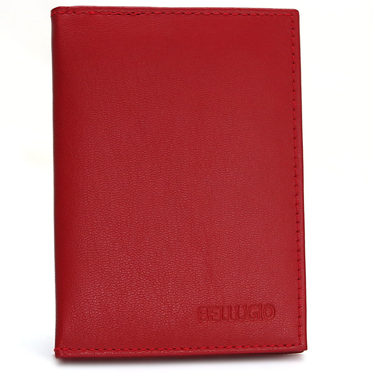 Skórzane etui z systemem RFID ciemnoczerwone