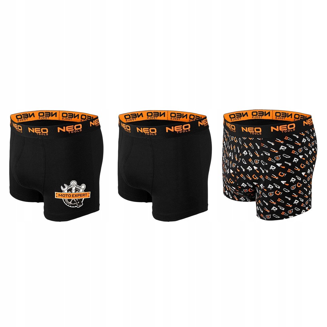 Bokserki męskie majtki 3-pack motyw narzędzia 3 wzory bawełna rozmiar XL NEO 81-679-XL