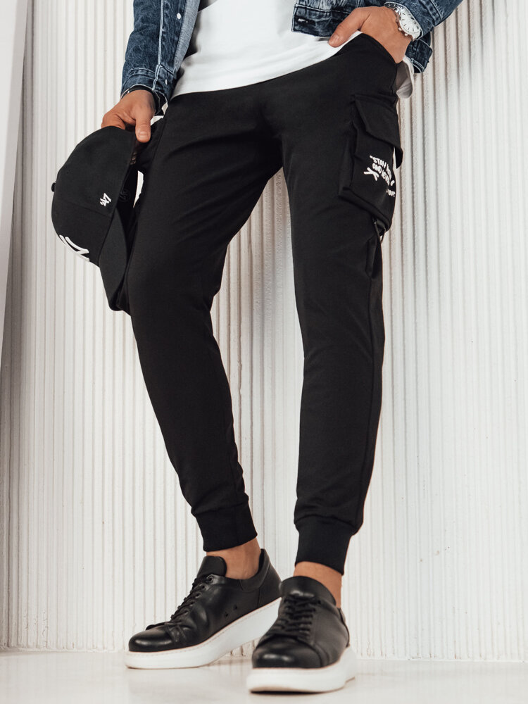 Spodnie męskie bojówki czarne Dstreet UX4161-M