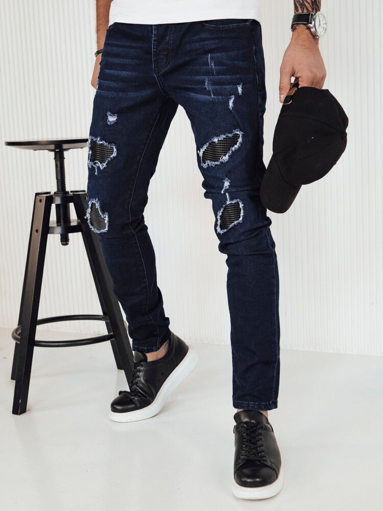 Spodnie męskie jeansowe granatowe Dstreet UX4142-XL
