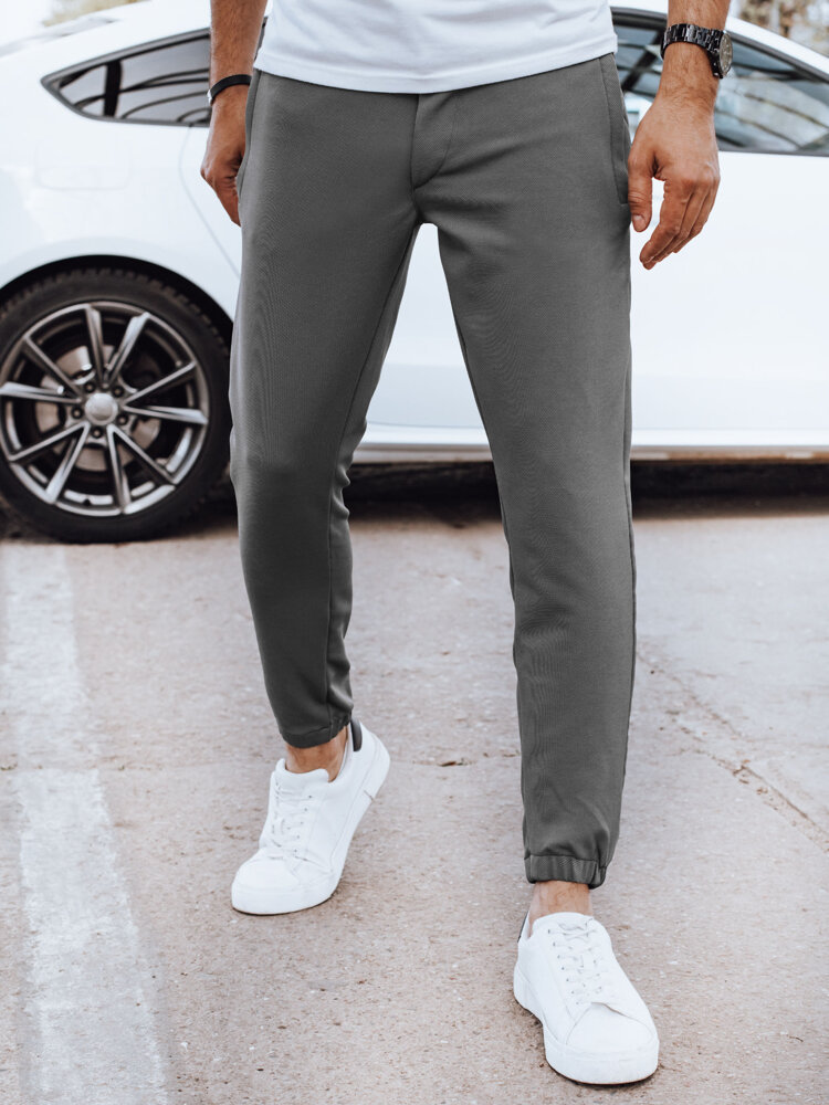 Spodnie męskie joggery ciemnoszare Dstreet UX4265-XL