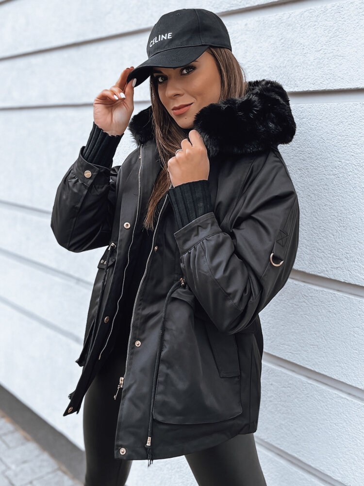 Kurtka damska TURTI czarna Dstreet TY3307-XXL