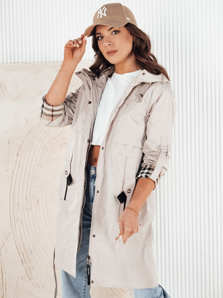 Kurtka damska parka CIVIT ecru Dstreet TY4214-M