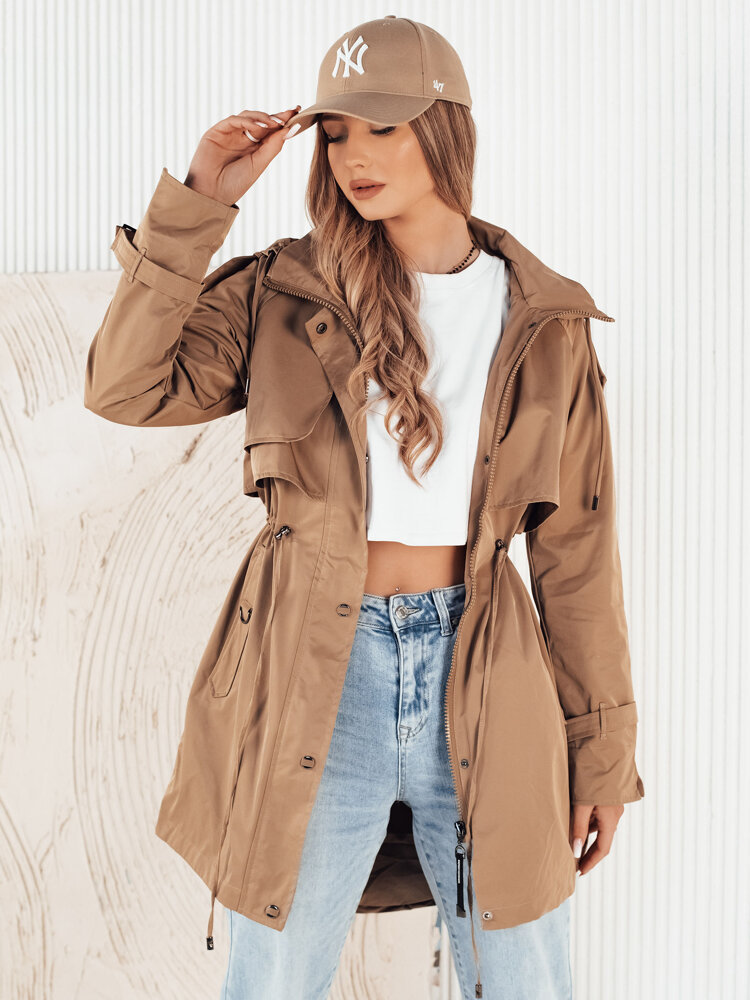Kurtka damska parka BRENS beżowa Dstreet TY4231-L