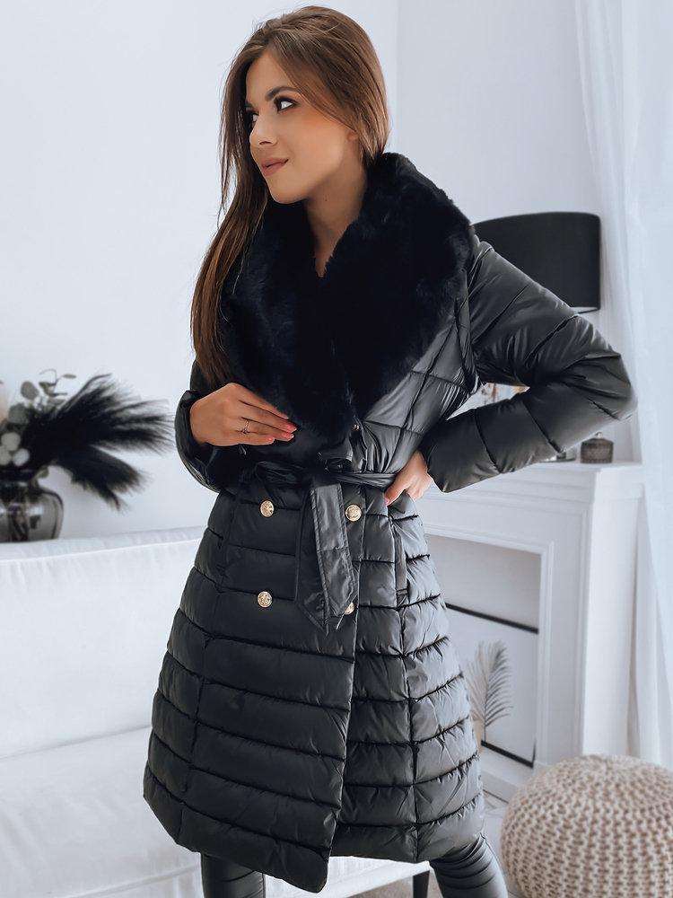 Płaszcz damski pikowany kamizelka 3w1 MADAME czarna Dstreet TY3154-XXL