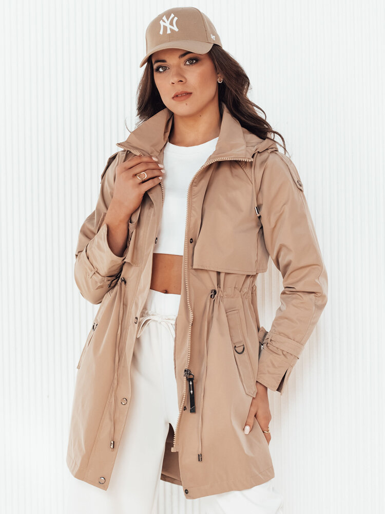 Kurtka damska parka BRENS beżowa Dstreet TY4232-L
