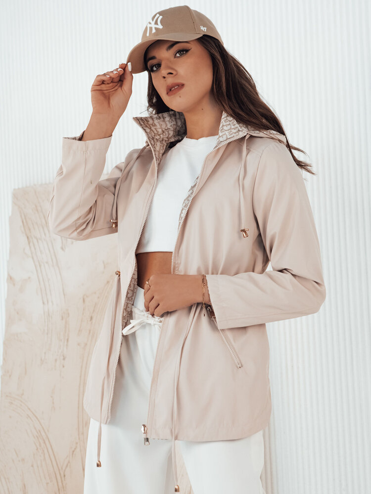 Kurtka parka damska BEGET beżowa Dstreet TY4263-XXL