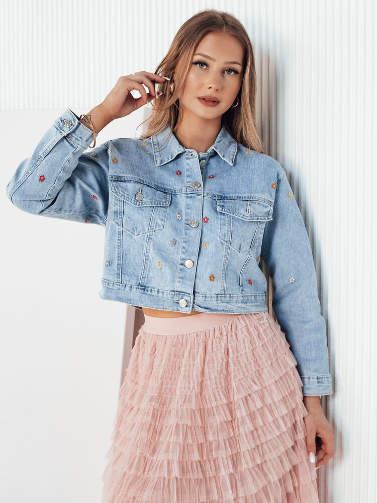 Kurtka damska jeansowa FINSEI niebieska Dstreet TY4166-XL