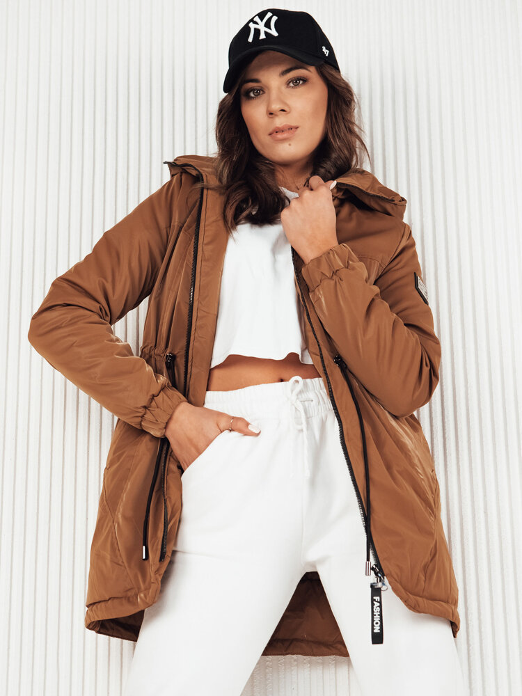 Kurtka damska parka HENRY kamelowa Dstreet TY4105-XXL
