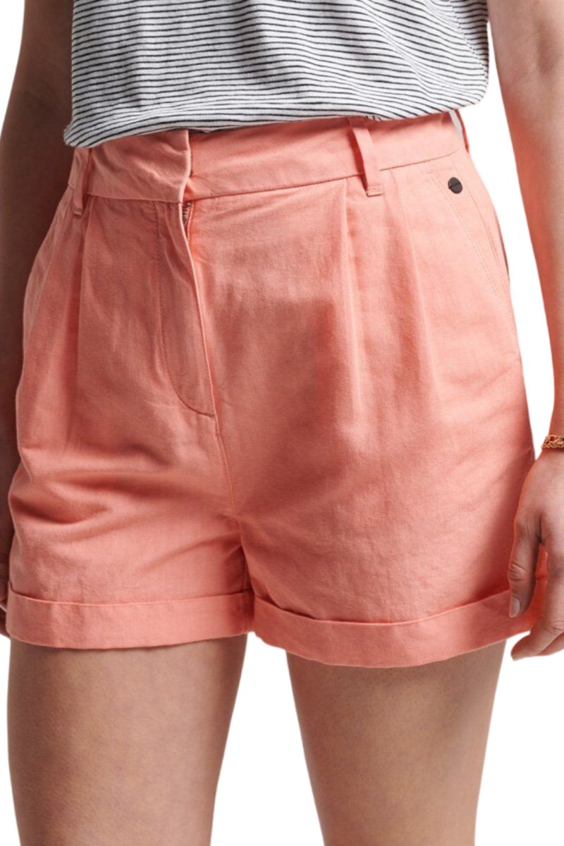 Spodenki damskie Superdry Studios Linen szorty -L