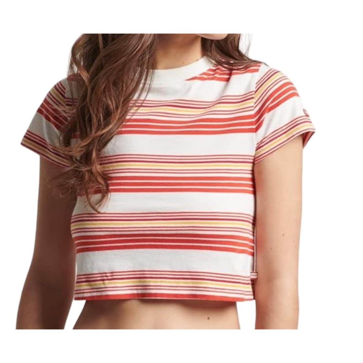 Koszulka damska Superdry Vintage Crop bawełniana-M