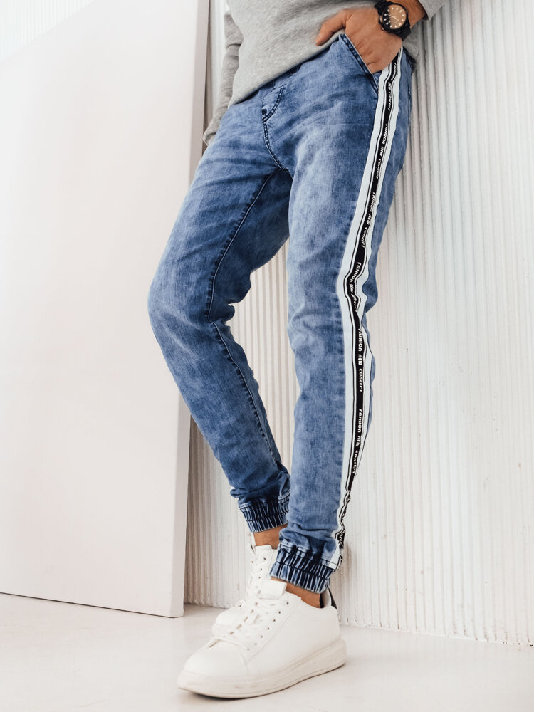 Spodnie męskie jeansowe joggery niebieskie Dstreet UX4224-S