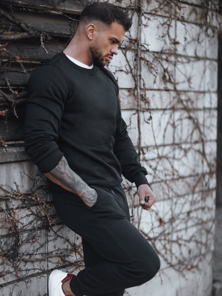 Dres męski czarny Dstreet AX0737-XL