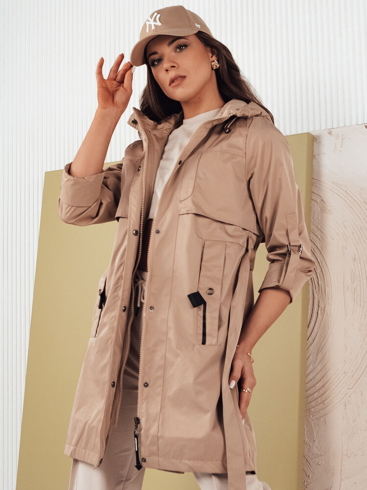 Kurtka parka damska NOLES beżowa Dstreet TY4282-M