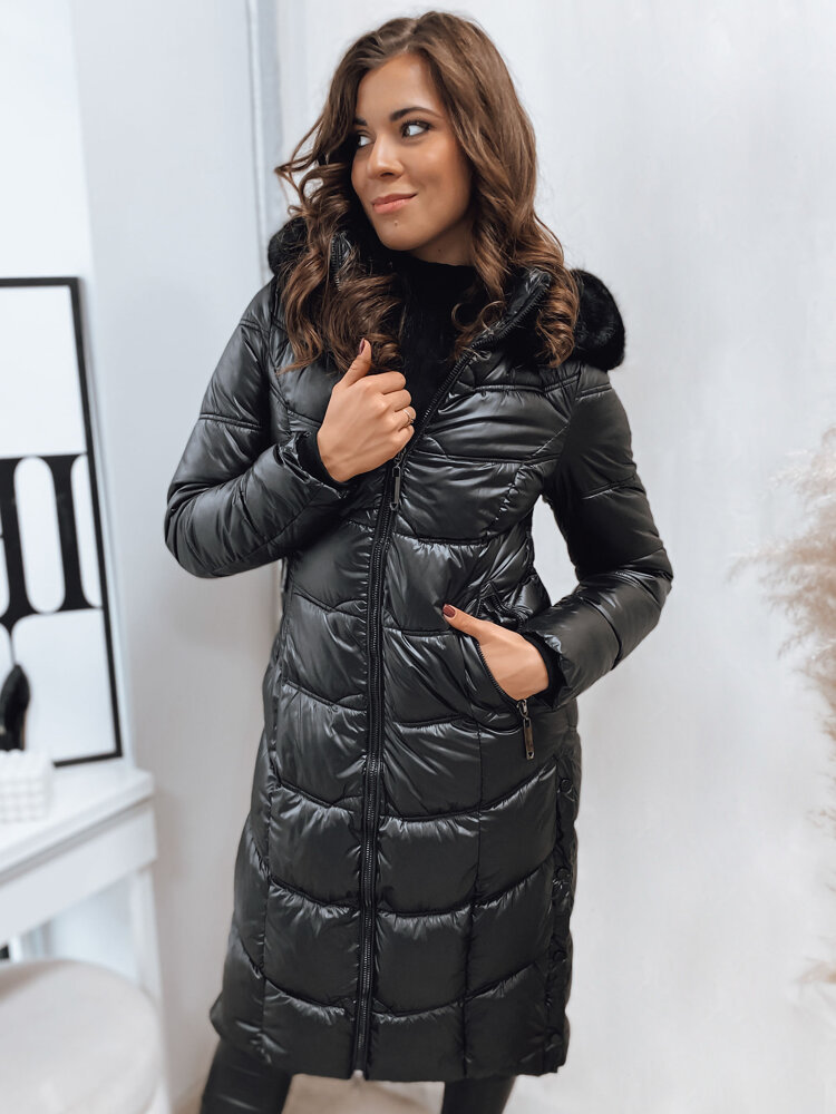 Pikowana kurtka damska CRYSTAL czarna Dstreet TY4078-XXL