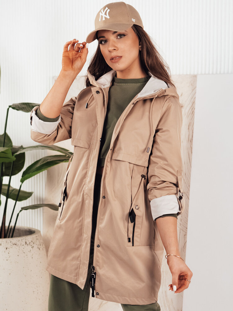 Kurtka parka damska MEROY beżowa Dstreet TY4288-L