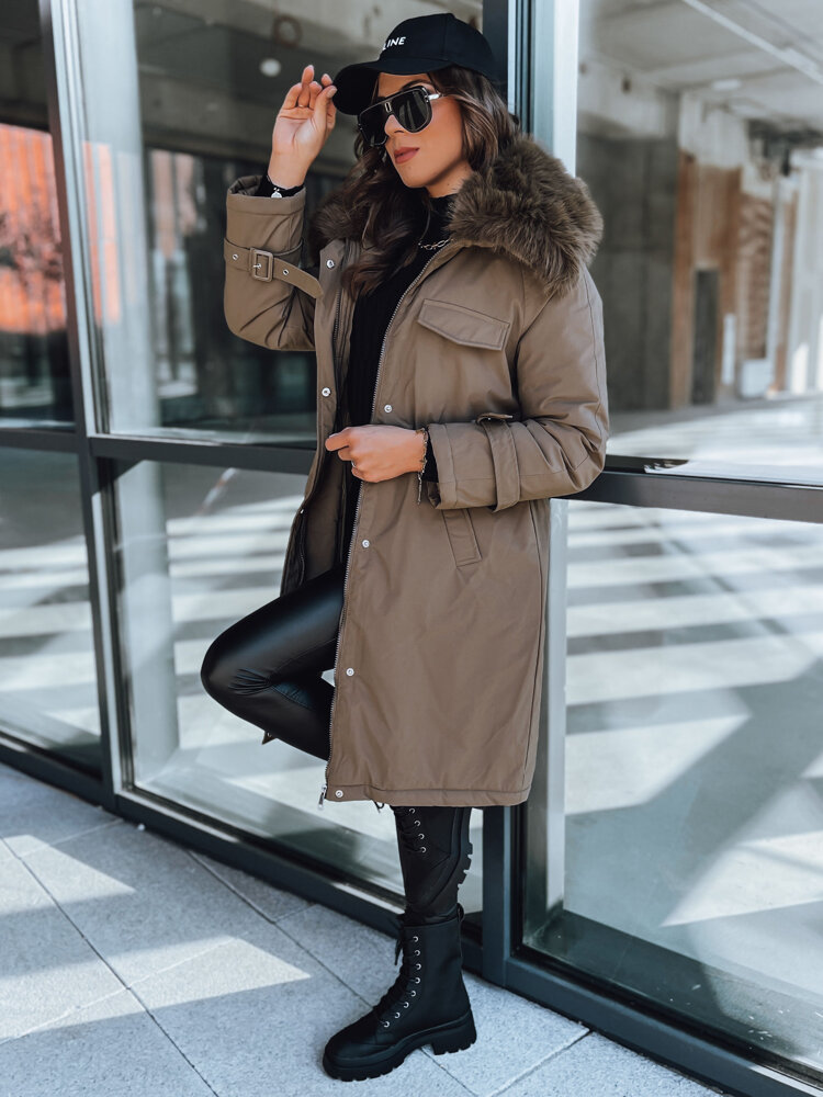 Kurtka damska parka MARBLIS khaki Dstreet TY3929-S