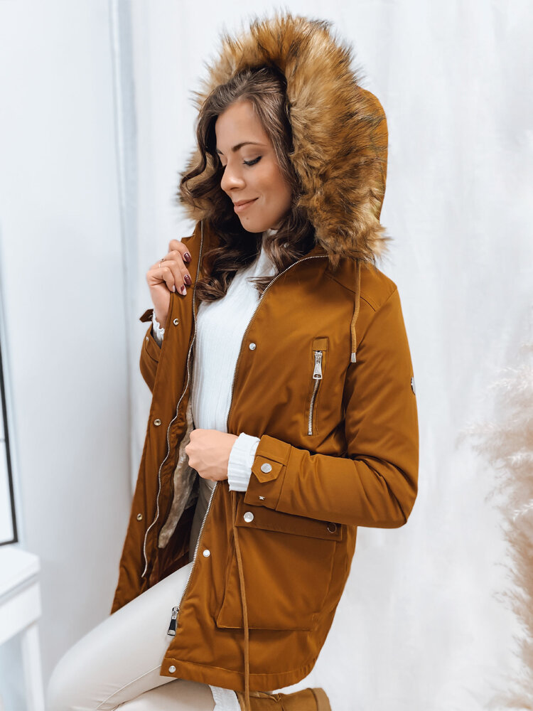 Parka damska STELLA kamelowa Dstreet TY3182-L