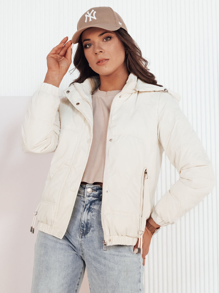 Kurtka damska pikowana ZERNI biała Dstreet TY4176-L