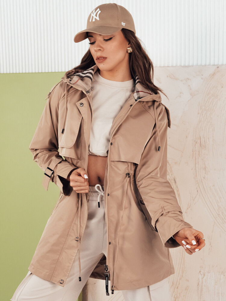 Kurtka damska parka MOZA beżowa Dstreet TY4283-XL