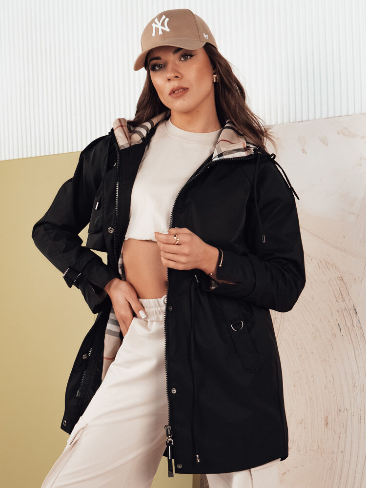 Kurtka damska parka MOZA czarna Dstreet TY4285-XXL
