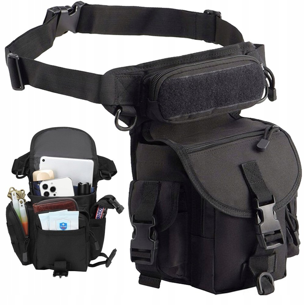 Torba Saszetka Biodrowa Na Nogę Wojskowa Taktyczna Pojemna Militarna Nerka
