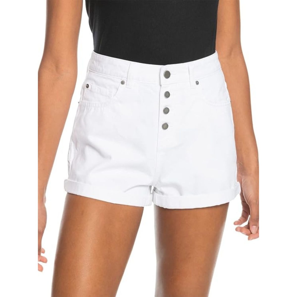 Spodenki damskie Roxy Authentic Summer  jeansowe białe-W26