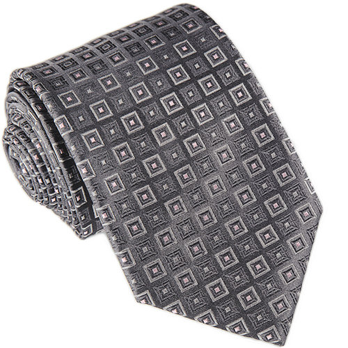 JEDWAB 100% Krawat Męski Jedwabny ŻAKARDOWY kj48