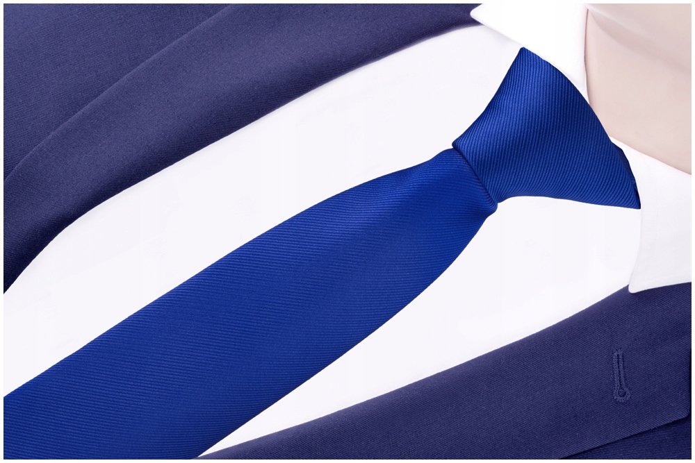 ŻAKARDOWY Krawat Męski w Prążki CHABROWY RC42