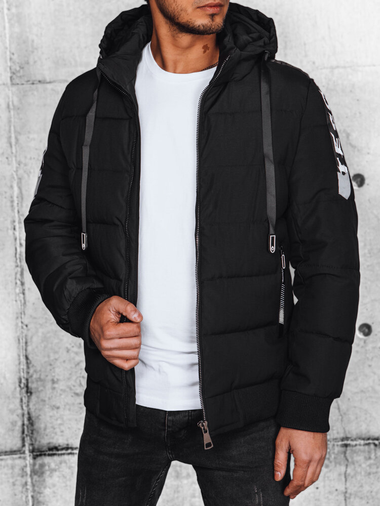 Kurtka męska pikowana czarna Dstreet TX4637-XXL