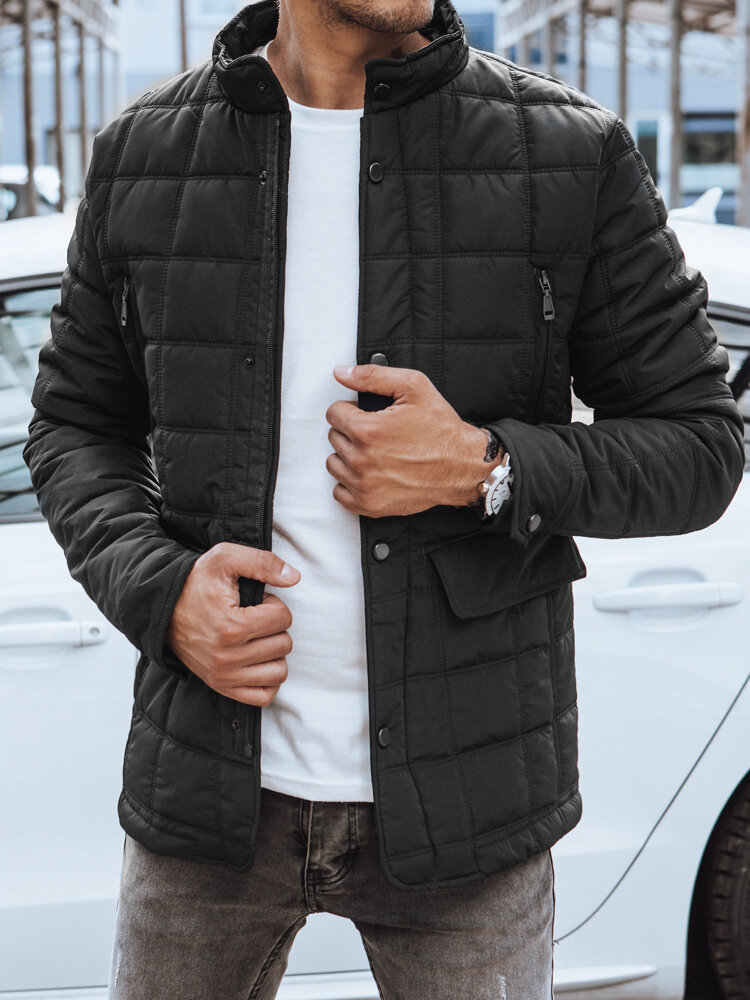 Kurtka męska przejściowa czarna Dstreet TX4695-M/48