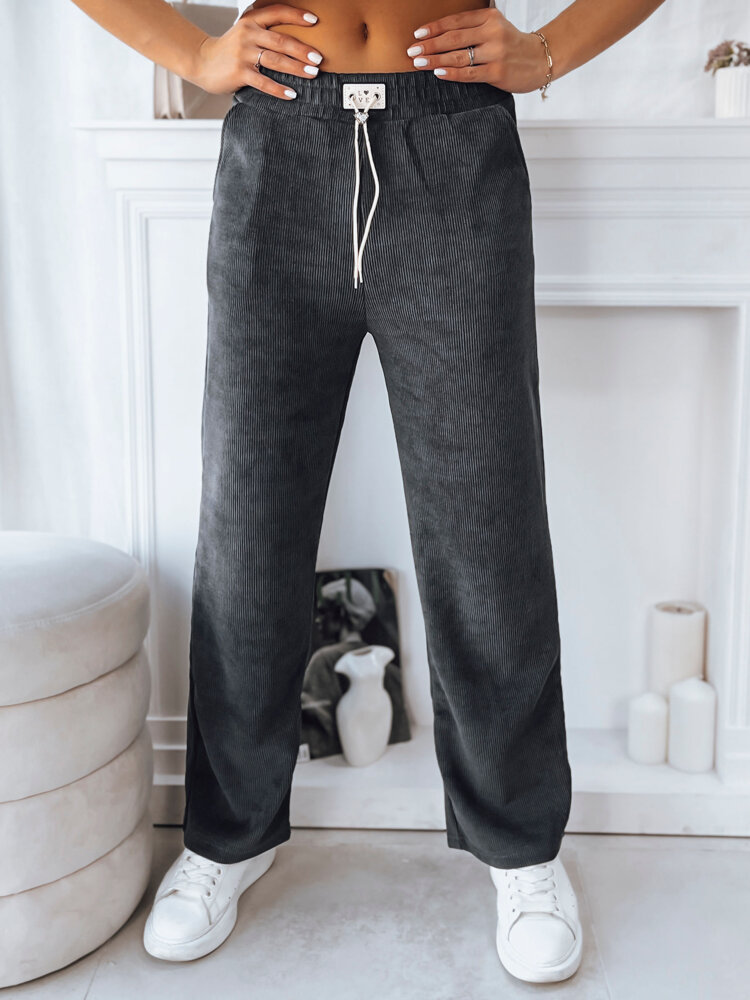 Spodnie damskie SHERRY szare Dstreet UY1768-XL