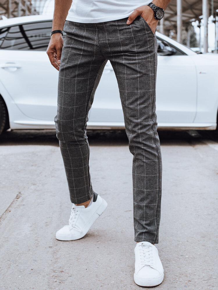 Spodnie męskie casual ciemnoszare Dstreet UX4396-32