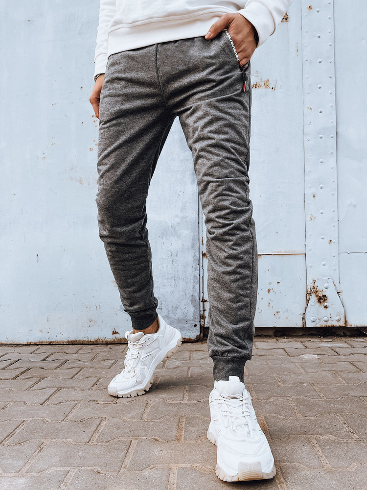 Spodnie męskie dresowe jasnoszare Dstreet UX4278-XL/XXL