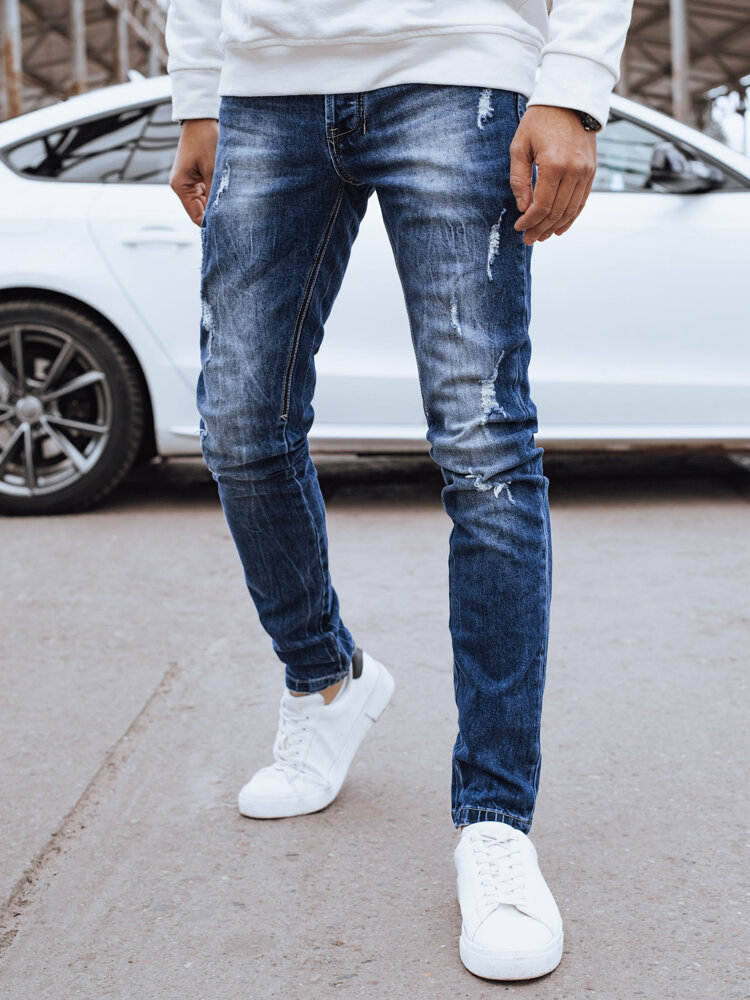 Spodnie męskie jeansowe granatowe Dstreet UX3995-29