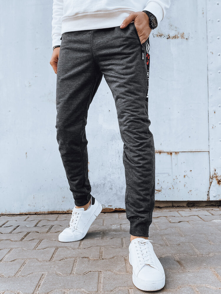 Spodnie męskie dresowe ciemnoszare Dstreet UX4271-XL/XXL