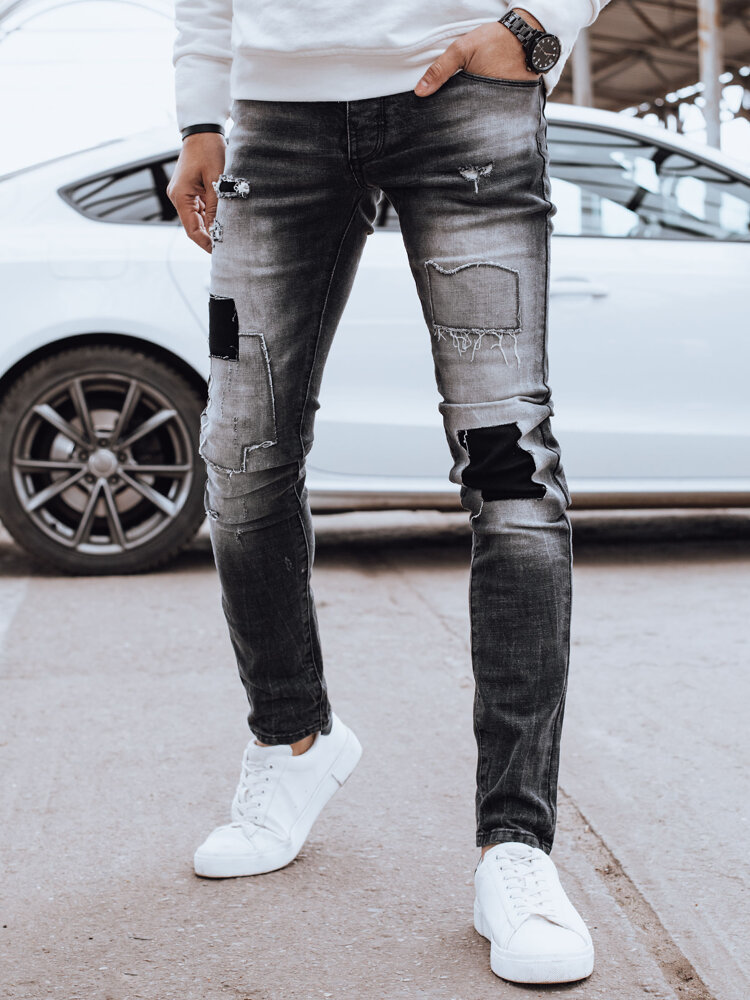 Spodnie męskie jeansowe szare Dstreet UX4293-30