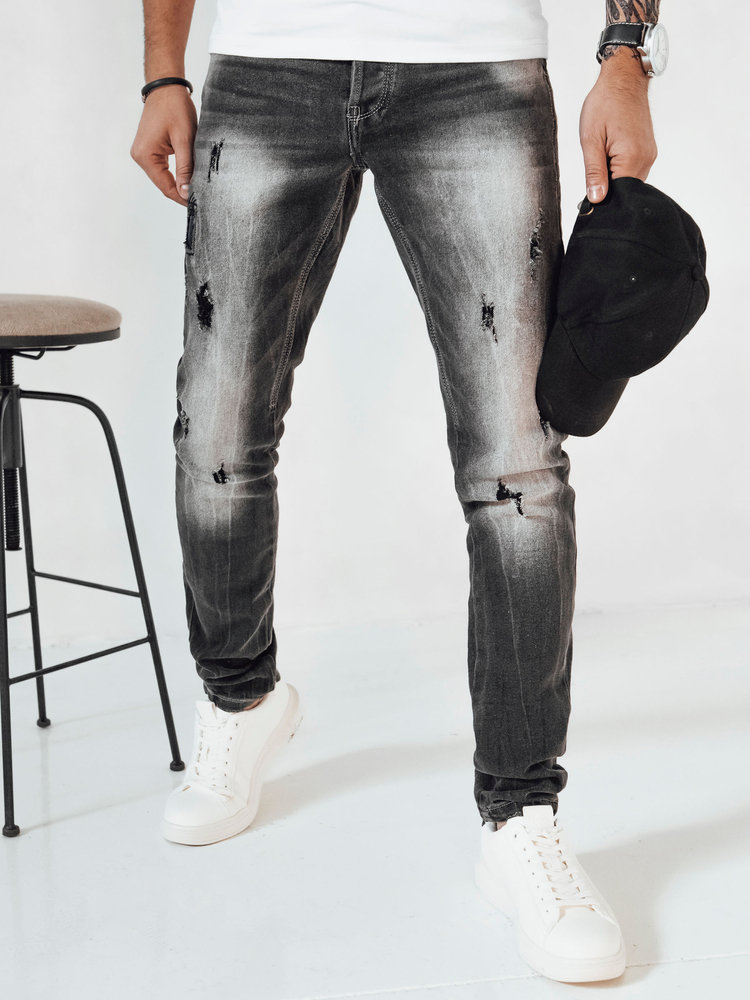 Spodnie męskie jeansowe szare Dstreet UX3996-29
