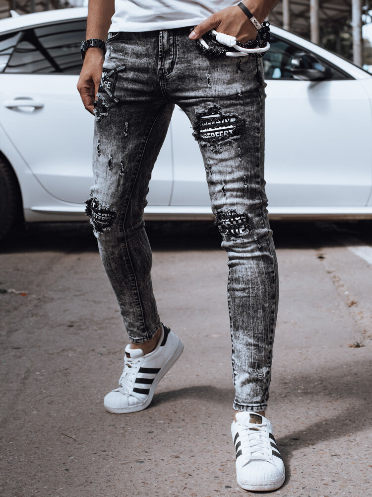Spodnie męskie jeansowe czarne Dstreet UX4355-30/44