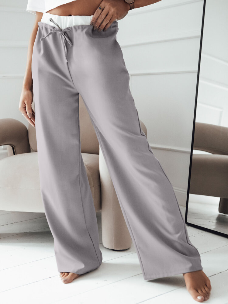 Spodnie damskie wide leg DARAMY szare Dstreet UY2102-S