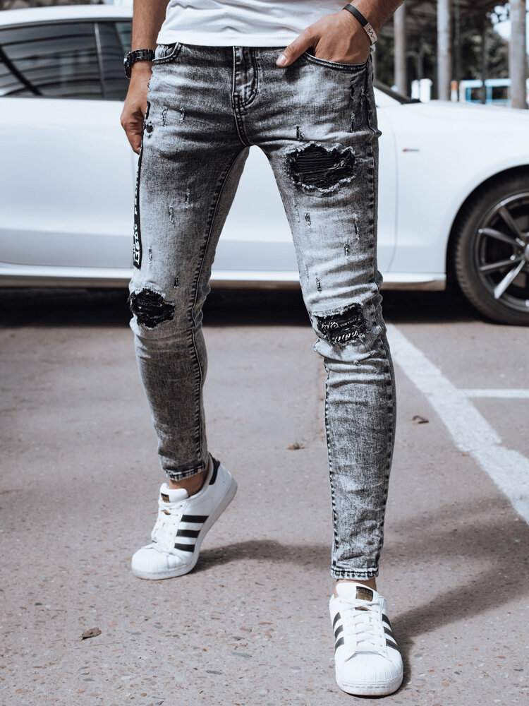 Spodnie męskie jeansowe czarne Dstreet UX4358-32/46