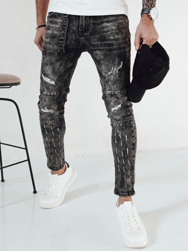 Spodnie męskie jeansowe czarne Dstreet UX4146-32