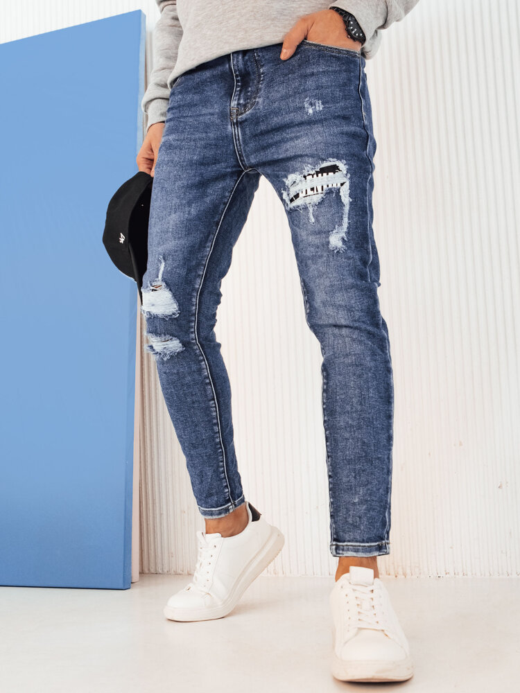 Spodnie męskie jeansowe niebieskie Dstreet UX4235-36