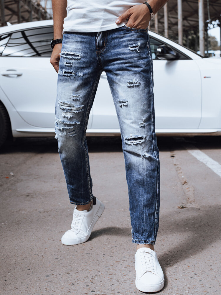 Spodnie męskie jeansowe niebieskie Dstreet UX4349-30/44