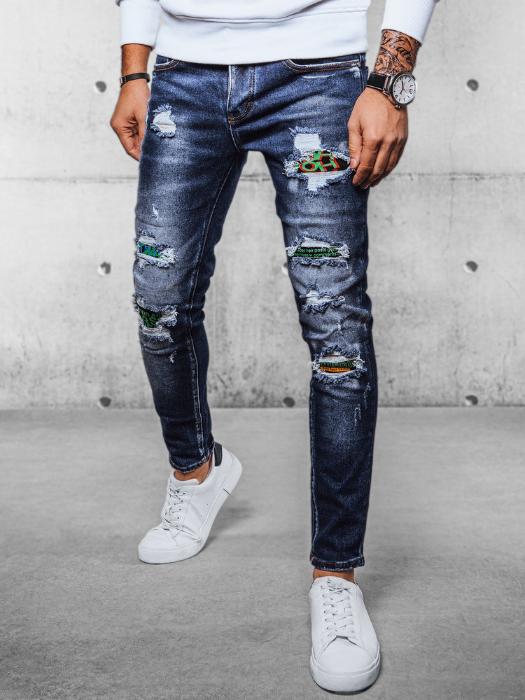 Spodnie męskie jeansowe niebieskie Dstreet UX4100-36
